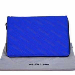 Balenciaga Cobalt Blue Clutch/ IPad Case NEW